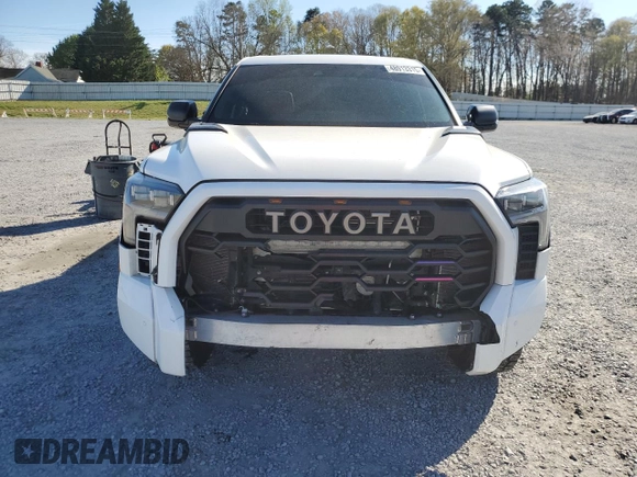 2024 Toyota Tundra TRD Pro Hybrid с VIN 5TFPC5DB5RX050766, выставлен на аукционе Copart как лот 48913315 с пробегом 26 054 миль миль и Списание • Salvage title. История ставок и продаж доступна на DreamBid. Изображение 5.