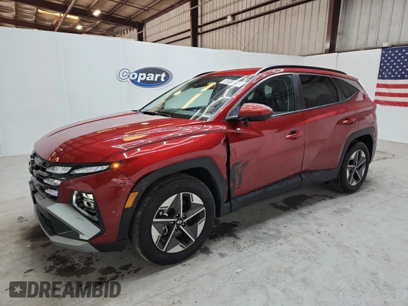 2025 Hyundai Tucson SEL z VIN 5NMJB3DE8SH481141, wystawiony jako Copart lot #60817515 z przebiegiem 22 899 mil mil oraz Czysty tytuł • Clean title. Historia ofert i sprzedaży dostępna na DreamBid. Obrazek 1.