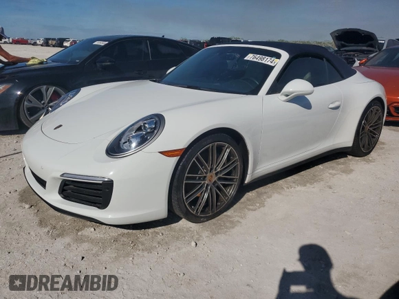 2019 Porsche 911 991 Carrera with VIN WP0CA2A93KS129442, listed as a Copart auction lot 76498174 with 12,337 mi miles and Non Repairable. Bid and sale history available at carsss.com. Image 1.
