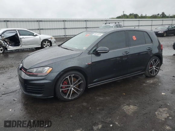 2017 Volkswagen Golf GTI S with VIN 3VW447AU1HM055885, listed as a Copart auction lot 66613024 with 54,028 mi miles and Salvage Title. Bid and sale history available at carsss.com. Image 1.