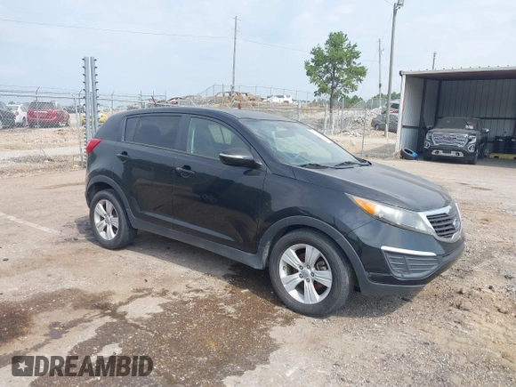 2012 Kia Sportage LX with VIN KNDPB3A28C7337795, listed as a IAAI auction lot 40118771 with 187,037 mi miles and . Bid and sale history available at DreamBid. Image 1.