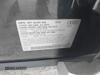 2020 Audi Q5 Premium Plus with VIN WA1BNAFY8L2072659, listed as a IAAI auction lot 42231063 with 32,800 mi miles and . Bid and sale history available at DreamBid. Image 9.