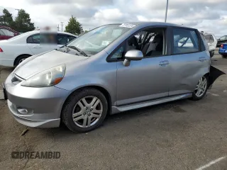 2007 Honda Fit Sport with VIN JHMGD38637S059358, listed as a Copart auction lot 72783224 with 0 mi miles and Salvage Title. Bid and sale history available at carsss.com. Image 1.