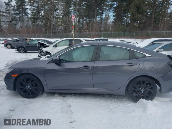 2020 Honda Civic Sedan Sport with VIN 19XFC2F80LE211785, listed as a IAAI auction lot 41557018 with 110,926 mi miles. Bid and sale history available at carsss.com. Image 14.