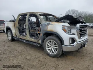 2019 GMC Sierra 1500 SLT with VIN 3GTU9DEL0KG301903, listed as a Copart auction lot 86650114 with 0 mi miles and Salvage Title. Bid and sale history available at carsss.com. Image 4.