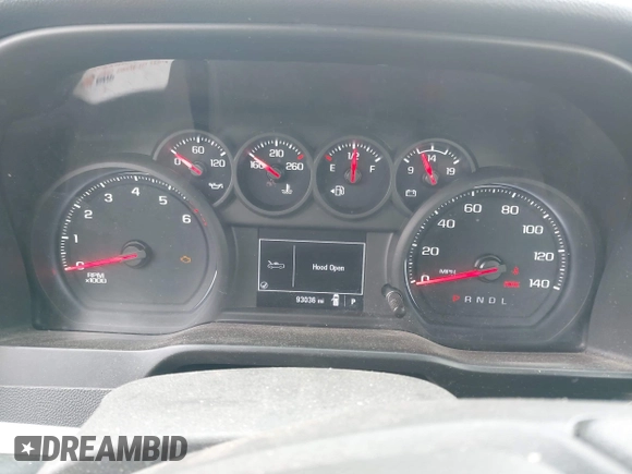 2021 Chevrolet Silverado 1500 Work Truck with VIN 3GCNWAEH5MG369642, listed as a IAAI auction lot 42029233 with 93,036 mi miles. Bid and sale history available at carsss.com. Image 7.