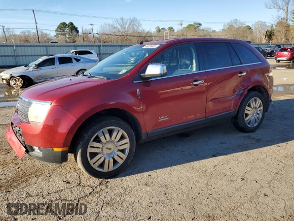 2008 Lincoln MKX with VIN 2LMDU68C48BJ25634, listed as a Copart auction lot 46236605 with 128,766 mi miles and Salvage Title. Bid and sale history available at carsss.com. Image 1.