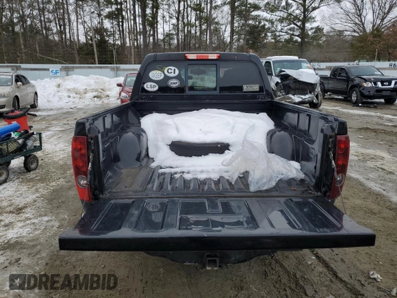 2008 GMC Canyon SLE1 with VIN 1GTCS13E088173342, listed as a Copart auction lot 41585385 with 137,558 mi miles and Salvage Title. Bid and sale history available at carsss.com. Image 6.