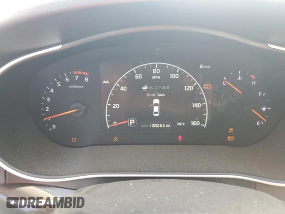 2014 Kia Cadenza Premium with VIN KNALN4D73E5155095, listed as a Copart auction lot 72916254 with 108,262 mi miles and Salvage Title. Bid and sale history available at carsss.com. Image 9.