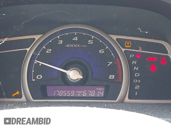 2008 Honda Civic LX with VIN 1HGFA16598L084685, listed as a IAAI auction lot 42254080 with 178,559 mi miles and . Bid and sale history available at DreamBid. Image 7.