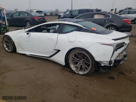 2018 Lexus LC with VIN JTHHP5AY9JA000511, listed as a Copart auction lot 72041014 with 0 mi miles and Salvage Title. Bid and sale history available at carsss.com. Image 2.