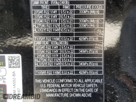 2024 Land Rover Range Rover Sport with VIN SAL1Z9F95RA193167, listed as a Copart auction lot 48012415 with Not Provided miles and Salvage Title. Bid and sale history available at DreamBid. Image 13.