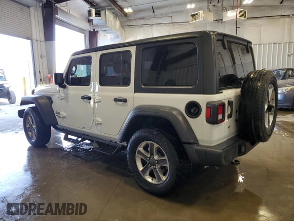 2018 Jeep Wrangler Unlimited Sport S z VIN 1C4HJXDG3JW274310, wystawiony jako Copart lot #53448895 z przebiegiem 112 467 mil mil oraz Szkoda całkowita • Salvage title. Historia ofert i sprzedaży dostępna na DreamBid. Obrazek 2.