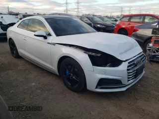 2019 Audi A5 Premium Plus with VIN WAUTNAF5XKA038370, listed as a Copart auction lot 79725944 with 76,009 mi miles and Salvage Title. Bid and sale history available at DreamBid. Image 4.