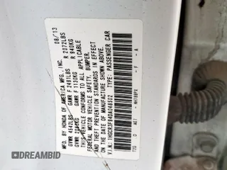 2013 Honda Accord Touring with VIN 1HGCR3F94DA048502, listed as a Copart auction lot 56619655 with 148,084 mi miles and Salvage title. Bid and sale history available at DreamBid. Image 12.