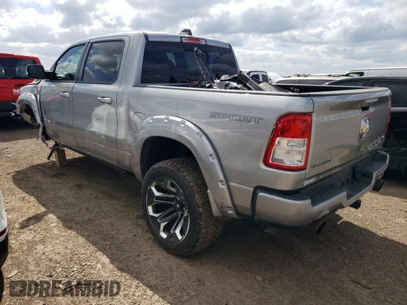 2022 Ram 1500 Big Horn with VIN 1C6SRFFT0NN135872, listed as a Copart auction lot 67926764 with 26,976 mi miles and Salvage title. Bid and sale history available at DreamBid. Image 2.
