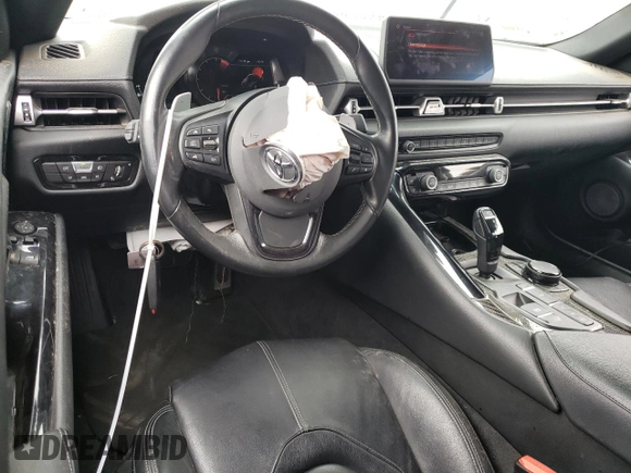 2021 Toyota GR Supra 3.0 with VIN WZ1DB0C03MW042934, listed as a Copart auction lot 45202914 with 34,631 mi miles and Salvage Title. Bid and sale history available at carsss.com. Image 8.