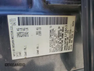 2011 Nissan Altima S with VIN 1N4AL2AP5BC175953, listed as a Copart auction lot 53921325 with Not provided miles and Salvage title. Bid and sale history available at DreamBid. Image 12.