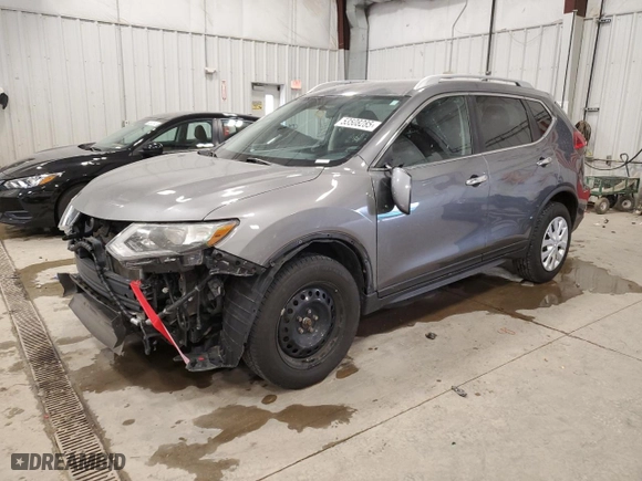 2017 Nissan Rogue SL with VIN JN8AT2MV7HW009207, listed as a Copart auction lot 53508285 with 97,457 mi miles and Non Repairable. Bid and sale history available at carsss.com. Image 1.