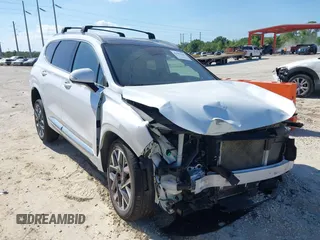 2021 Hyundai Santa Fe Calligraphy with VIN 5NMS5DAL0MH365097, listed as a IAAI auction lot 42003589 with 45,681 mi miles and . Bid and sale history available at DreamBid. Image 1.