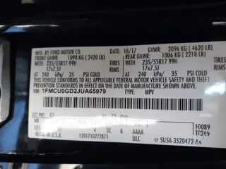 2018 Ford Escape SE with VIN 1FMCU0GD2JUA65979, listed as a IAAI auction lot 41894516 with 145,424 mi miles. Bid and sale history available at carsss.com. Image 9.