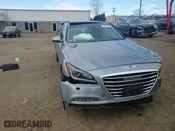 2017 Genesis G80 3.8L with VIN KMHGN4JE5HU204634, listed as a Copart auction lot 50973365 with Not Provided miles and Salvage Title. Bid and sale history available at carsss.com. Image 10.