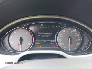 2014 Audi S8 with VIN WAUD2AFD8EN011752, listed as a IAAI auction lot 41556173 with 115,648 mi miles. Bid and sale history available at carsss.com. Image 7.