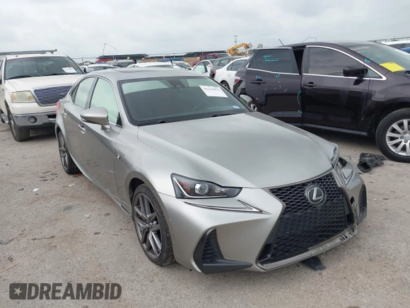 2017 Lexus IS 350 with VIN JTHBE1D25H5031091, listed as a IAAI auction lot 42139078 with 88,725 mi miles and . Bid and sale history available at DreamBid. Image 1.