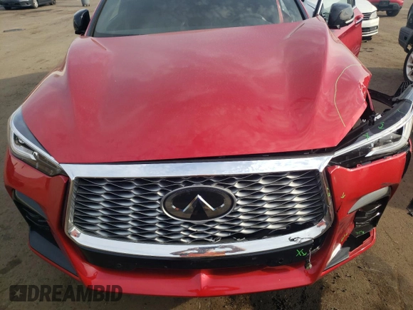 2023 Infiniti QX55 Sensory with VIN 3PCAJ5LR0PF114889, listed as a Copart auction lot 54241355 with 32,363 mi miles and Salvage Title. Bid and sale history available at DreamBid. Image 12.