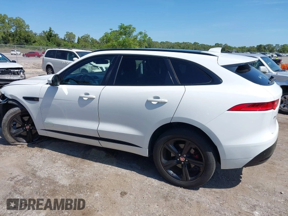 2018 Jaguar F-Pace S with VIN SADCM2FVXJA238034, listed as a IAAI auction lot 42350871 with 56,844 mi miles and . Bid and sale history available at DreamBid. Image 14.
