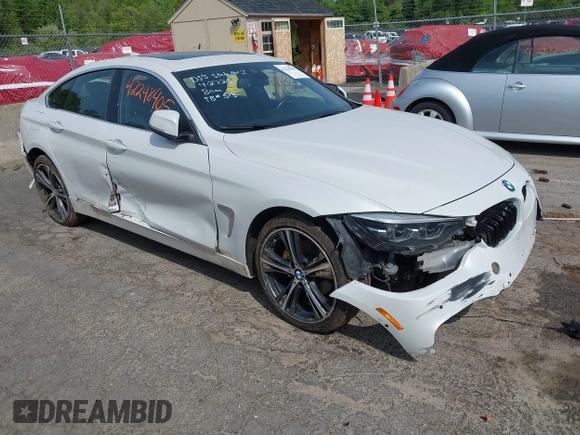 2019 BMW 4 Series 430i xDrive z VIN WBA4J3C55KBL08387, wystawiony jako IAAI lot #42248405 z przebiegiem 115 017 mil mil oraz . Historia ofert i sprzedaży dostępna na DreamBid. Obrazek 1.