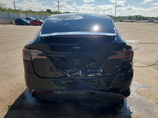 2022 Tesla Model X with VIN 7SAXCDE55NF341925, listed as a Copart auction lot 47607595 with Not Provided miles and Salvage Title. Bid and sale history available at DreamBid. Image 6.