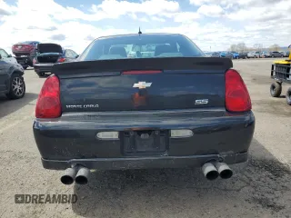 2006 Chevrolet Monte Carlo SS with VIN 2G1WL16C669234529, listed as a Copart auction lot 52373025 with 118,827 mi miles and Salvage Title. Bid and sale history available at carsss.com. Image 6.