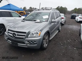 2011 Mercedes-Benz GL-Class GL 450 with VIN 4JGBF7BE8BA676097, listed as a IAAI auction lot 41881075 with 27,137 mi miles. Bid and sale history available at carsss.com. Image 2.