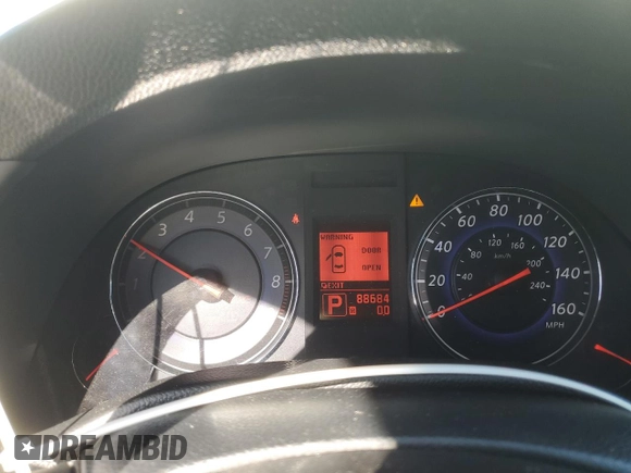 2008 Infiniti G35 Journey with VIN JNKBV61E28M228124, listed as a Copart auction lot 52823565 with 88,684 mi miles and Salvage Title. Bid and sale history available at DreamBid. Image 9.