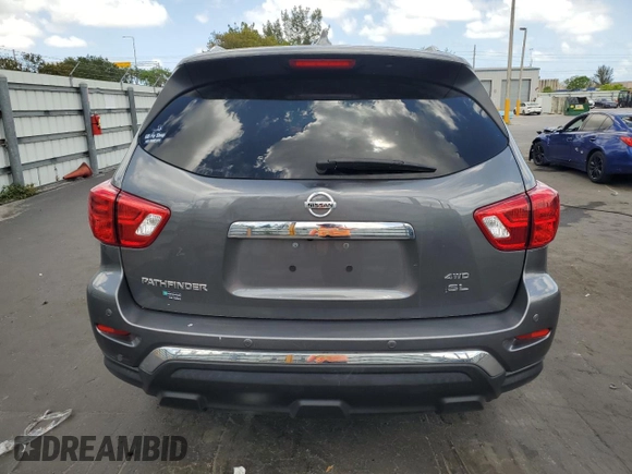 2019 Nissan Pathfinder SV with VIN 5N1DR2MM7KC593207, listed as a Copart auction lot 54611035 with 71,495 mi miles and Salvage Title. Bid and sale history available at carsss.com. Image 6.
