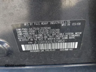 2008 Subaru Impreza Wagon (Natl) STI with VIN JF1GR89648L829468, listed as a IAAI auction lot 41253904 with 143,184 mi miles. Bid and sale history available at carsss.com. Image 9.
