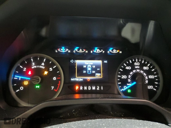 2017 Ford F-150 XL with VIN 1FTEW1EP1HFA55842, listed as a Copart auction lot 45715775 with 141,732 mi miles and Salvage Title. Bid and sale history available at carsss.com. Image 9.