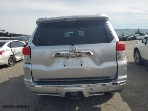 2011 Toyota 4Runner SR5 with VIN JTEZU5JR5B5016881, listed as a Copart auction lot 49498925 with 147,404 mi miles and Salvage Title. Bid and sale history available at carsss.com. Image 6.