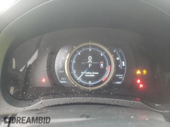 2020 Lexus IS 350 F Sport with VIN JTHGZ1B20L5037077, listed as a Copart auction lot 43649795 with 42,944 mi miles and Salvage title. Bid and sale history available at DreamBid. Image 9.