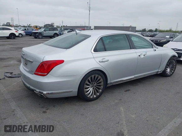 2017 Genesis G90 Premium with VIN KMHG34JA4HU034088, listed as a IAAI auction lot 42180397 with 123,318 mi miles and . Bid and sale history available at DreamBid. Image 4.