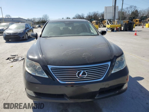 2008 Lexus LS 460 with VIN JTHBL46F585065698, listed as a Copart auction lot 47990655 with Not Provided miles and Salvage Title. Bid and sale history available at DreamBid. Image 5.