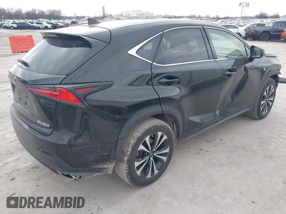 2020 Lexus NX with VIN JTJSARDZ3L2229278, listed as a IAAI auction lot 41640670 with 58,754 mi miles. Bid and sale history available at carsss.com. Image 4.