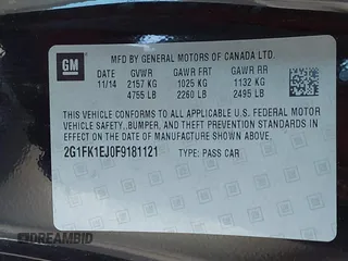 2015 Chevrolet Camaro SS с VIN 2G1FK1EJ0F9181121, выставлен на аукционе IAAI как лот 42527874 с пробегом 59 626 миль миль и . История ставок и продаж доступна на DreamBid. Изображение 9.