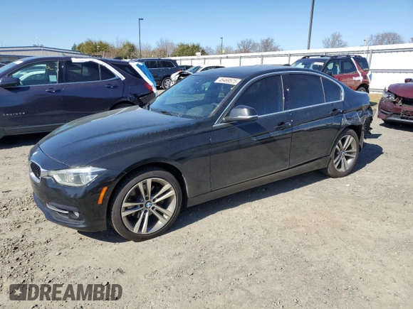 2017 BMW 3 Series 330i with VIN WBA8B9G54HNU50247, listed as a Copart auction lot 46469575 with 106,279 mi miles and Salvage Title. Bid and sale history available at carsss.com. Image 1.