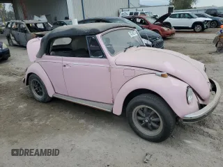 1968 Volkswagen Beetle with VIN 158471748, listed as a Copart auction lot 74748374 with Not Provided miles and Salvage Title. Bid and sale history available at DreamBid. Image 4.