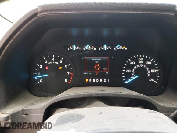 2020 Ford F-150 XL with VIN 1FTEX1CB8LFA05646, listed as a Copart auction lot 85350634 with 176,855 mi miles and Salvage Title. Bid and sale history available at DreamBid. Image 9.