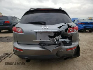2006 Infiniti FX35 with VIN JNRAS08U96X100622, listed as a Copart auction lot 76972524 with 212,591 mi miles and Salvage Title. Bid and sale history available at carsss.com. Image 6.