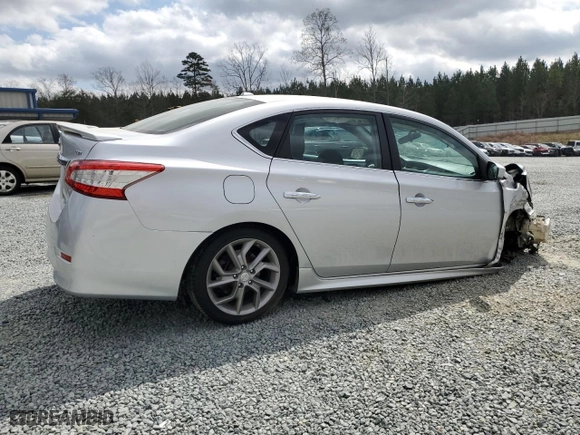 2013 Nissan Sentra SR with VIN 3N1AB7AP1DL778645, listed as a Copart auction lot 49945335 with 184,610 mi miles and Salvage Title. Bid and sale history available at carsss.com. Image 3.