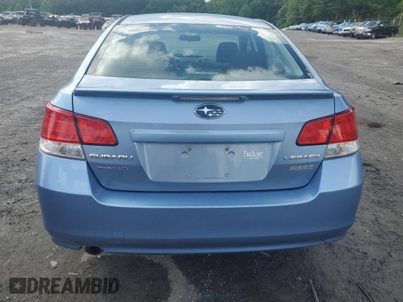 2010 Subaru Legacy Premium All-Weather Anniversary with VIN 4S3BMBG67A3231657, listed as a Copart auction lot 61060025 with Not provided miles and Salvage title. Bid and sale history available at DreamBid. Image 6.